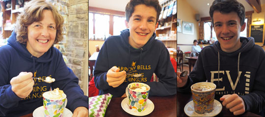 Hot chocolate (not the group) at Orton - Kennedy's Fine Chocolates cafe