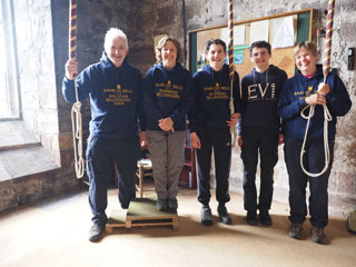 Group photo in Kirkby Stephen ringing room